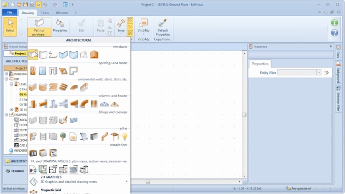 686x386 How To Model A Building Envelope With An Architectural Bim Design - Building Drawing Program