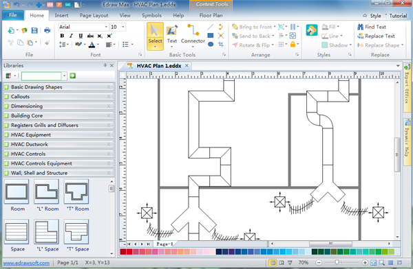 600x392 Simple Hvac Plan Software - Building Drawing Program