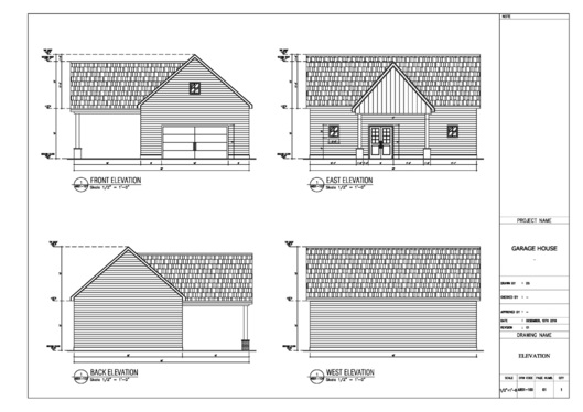 529x374 Draw Elevation Architectural Drawing With Autocad - Building Elevation Drawing