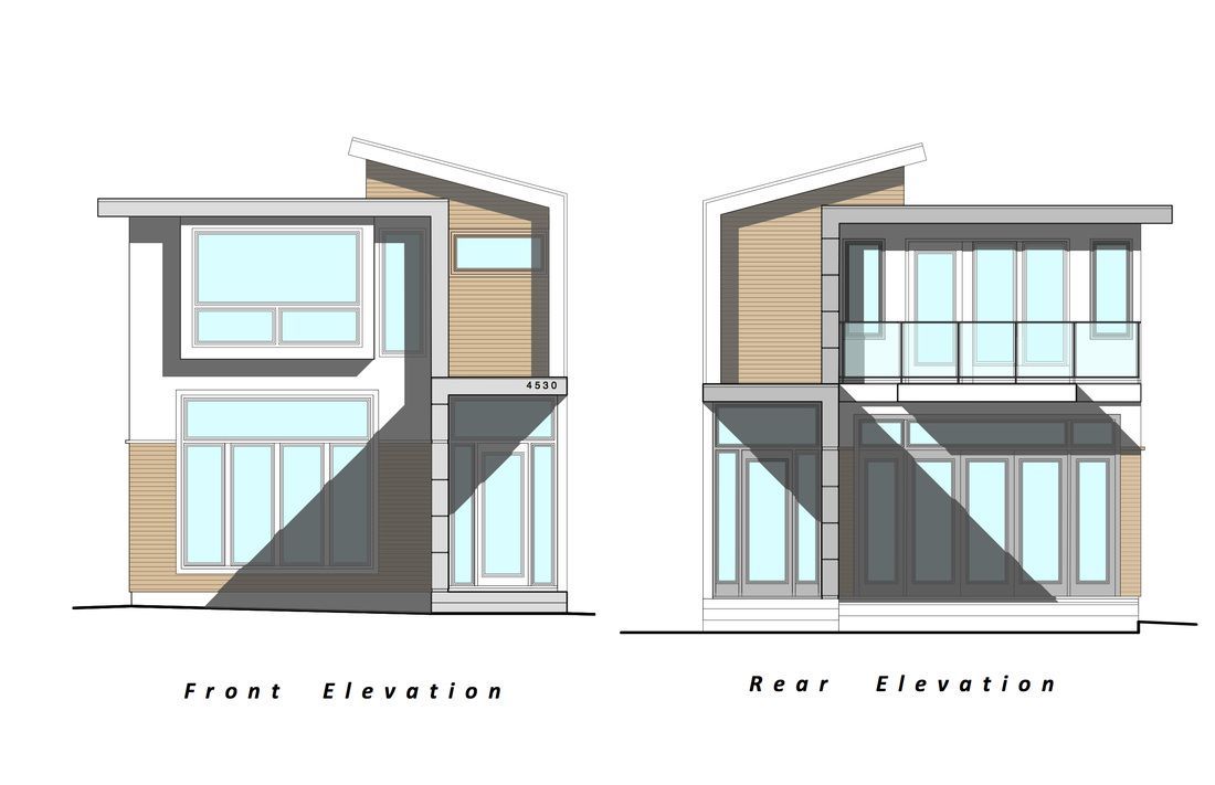 1100x711 Our Next Project! Custom Modern Home Elevation Drawings - Building Elevation Drawing