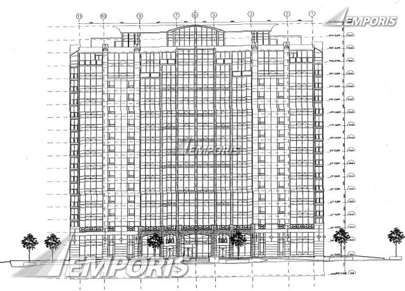 800x576 side elevation plan, scanned from approved architectural drawings - Building Elevation Drawing