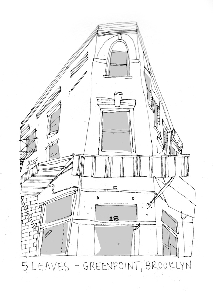 732x1000 Drawing All The Buildings In New York - Building Line Drawing