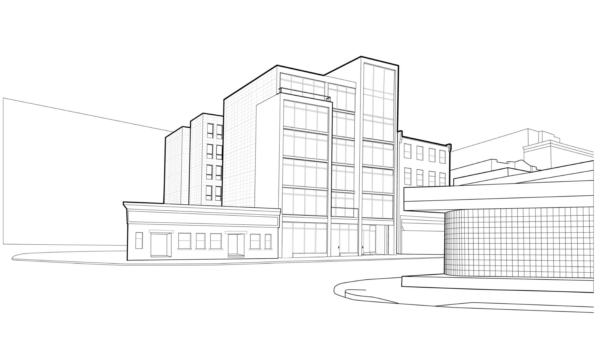 Building Line Drawing at Explore collection of