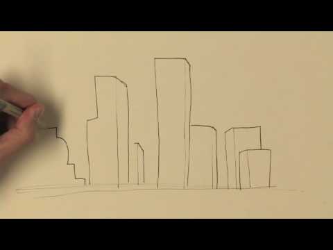 480x360 Drawing Illustration How To Draw Buildings - Building On Fire Drawing