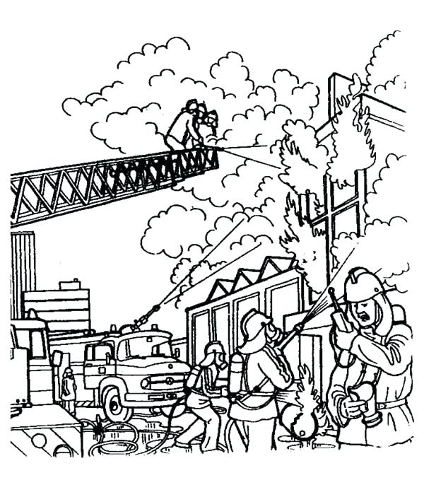 600x686 house on fire drawing drawing house fire drawing easy - Building On Fire Drawing