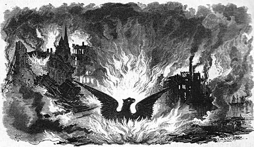 500x290 No After The Chicago Fire - Building On Fire Drawing