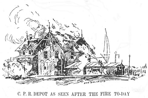 490x323 Railways Of Ottawa - Building On Fire Drawing