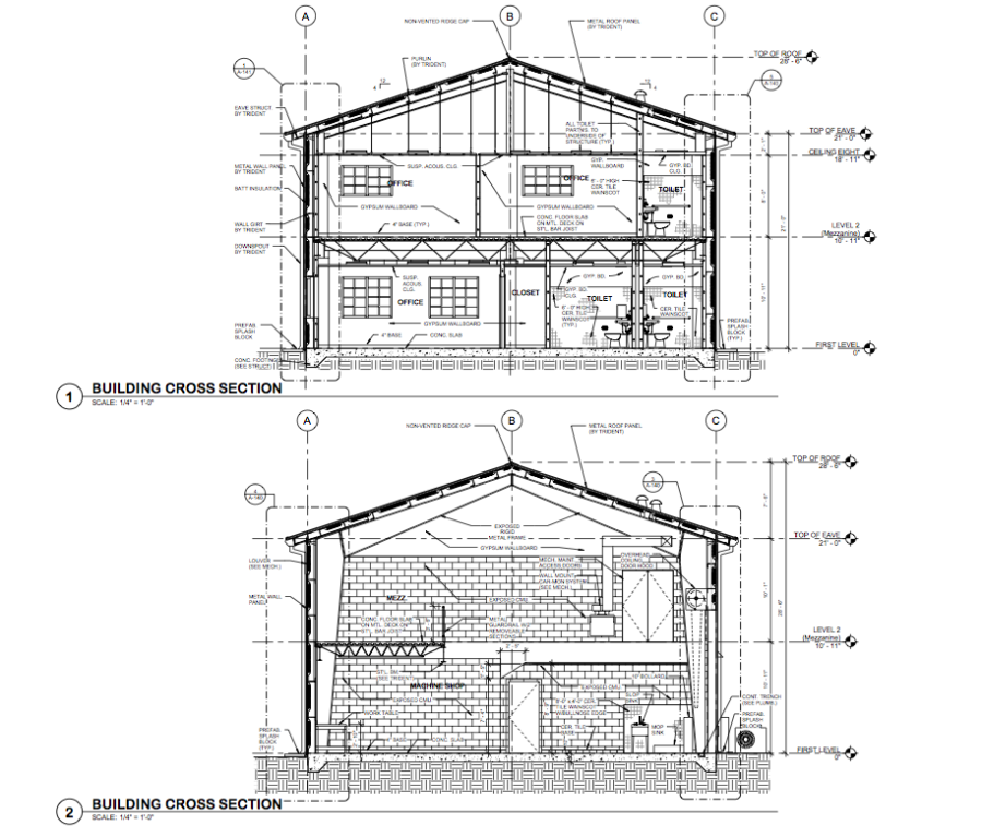900x767 Drafting Sample Building Section Badass Architectural Drawings - Building Section Drawing