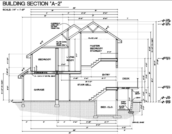 Building Section Drawing at PaintingValley.com | Explore collection of ...