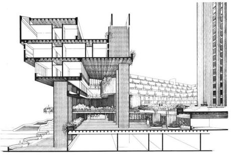 460x310 Photos Rudolph's Government Service Center - Building Section Drawing