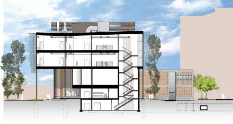 460x246 Rendered Section Thesis - Building Section Drawing