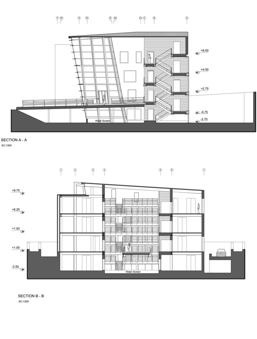 528x696 Building Section Drawing - Building Section Drawing