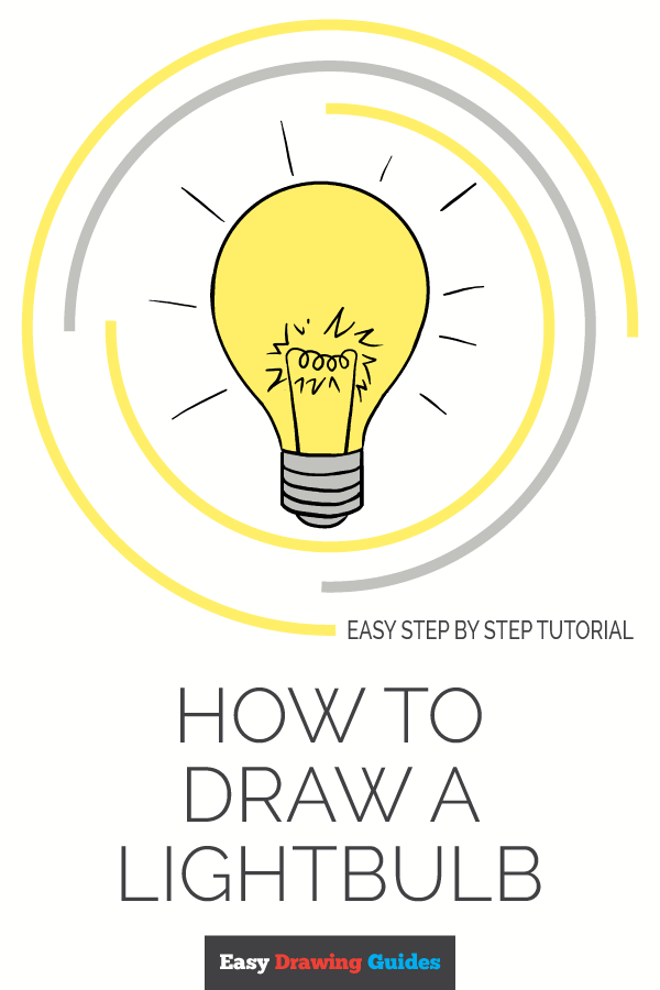 600x900 How To Draw A Light Bulb - Bulb Drawing