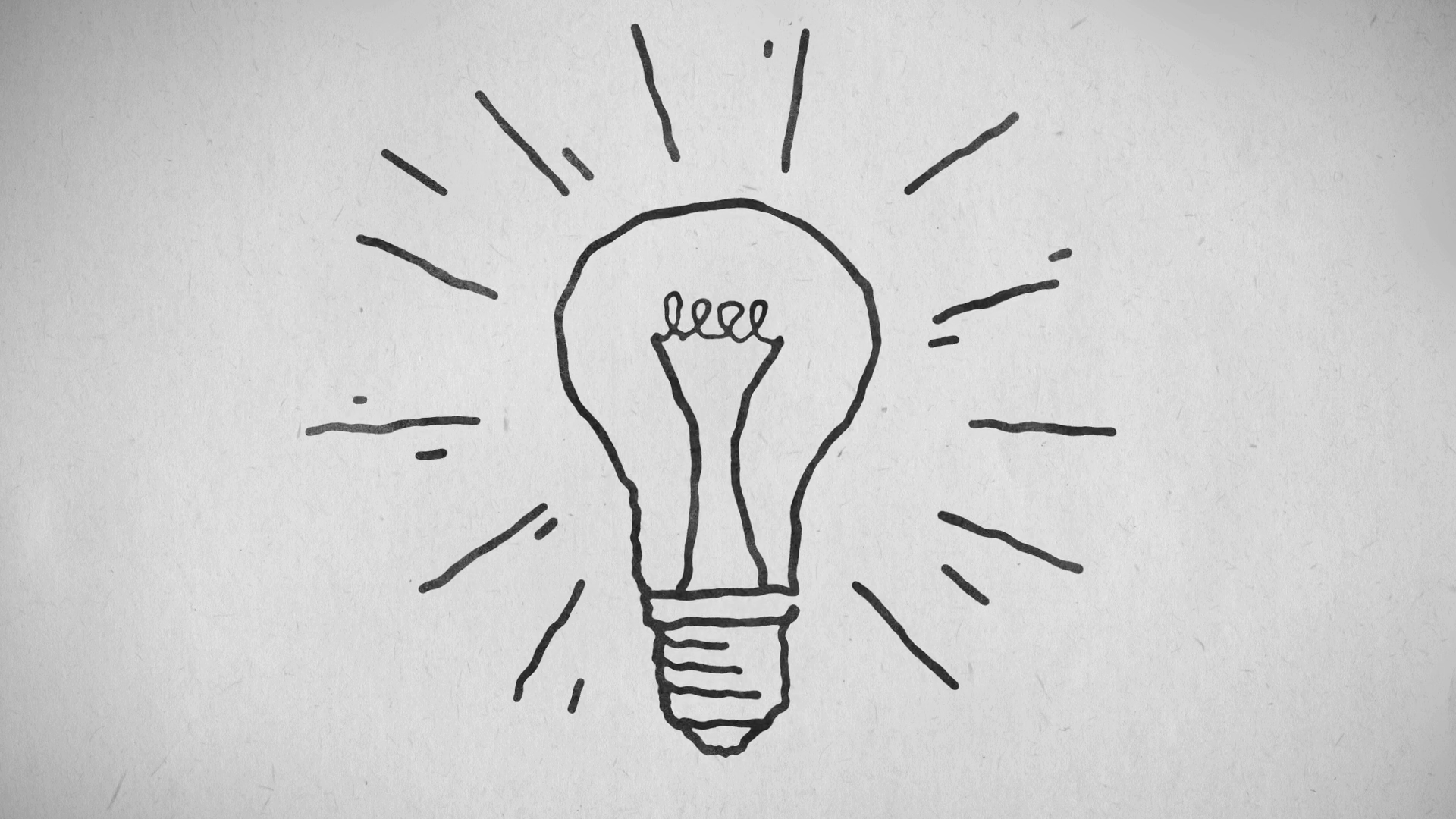 1920x1080 Light Bulb Idea Drawing Motion Background - Bulb Drawing