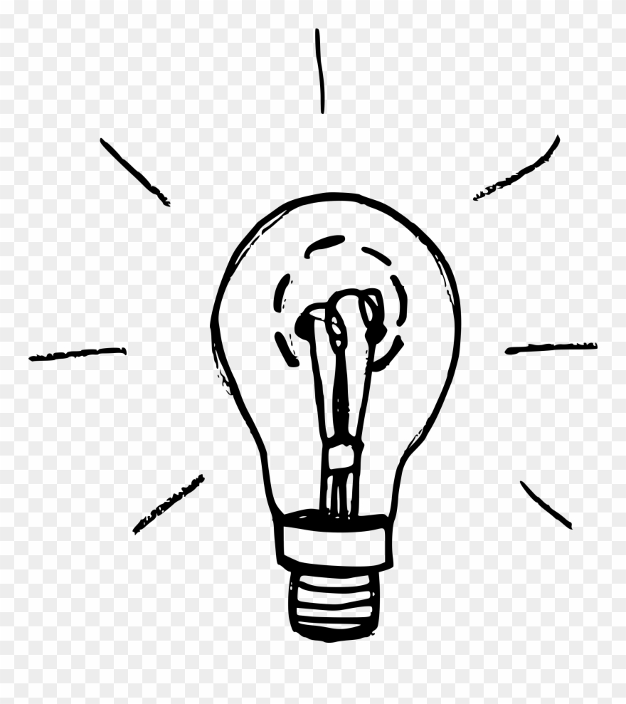 880x989 Lightbulb Png Transparent - Bulb Drawing