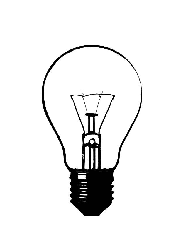 600x847 Lightbulb Drawing Electric Bulb For Free Download - Bulb Drawing