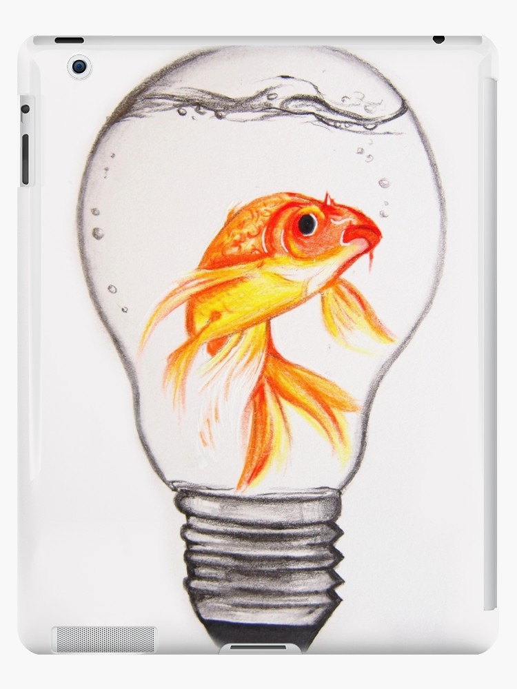 750x1000 Fish Bulb Drawing Ipad Cases Skins - Bulb Drawing