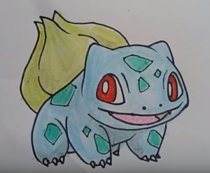 300x248 How To Draw Bulbasaur From Pokemon - Bulbasaur Drawing