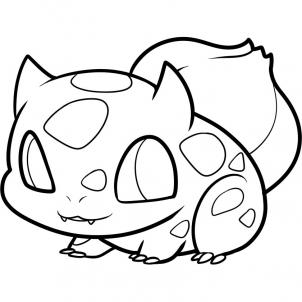 302x302 How To Draw Chibi Bulbasaur, Bulbasaur, Step - Bulbasaur Drawing