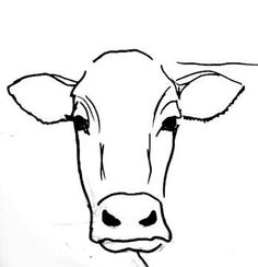 236x244 Bull Face Drawing Tole Painting Cow Drawing, Drawings, Cow - Bull Face Drawing