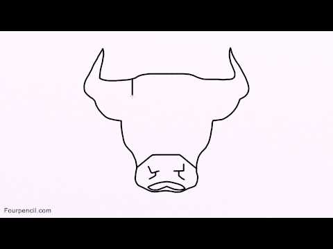 480x360 How To Draw Bull Step - Bull Face Drawing