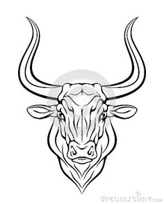 236x292 Bulls Drawings, Cow Drawing, Bull Tattoos - Bull Face Drawing
