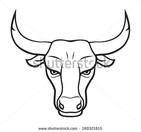 450x420 How To Draw A Bull Step - Bull Head Drawing