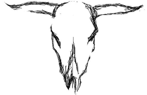 516x333 how to draw a bull head - Bull Head Drawing