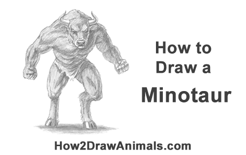 500x315 How To Draw A Minotaur - Bull Horns Drawing