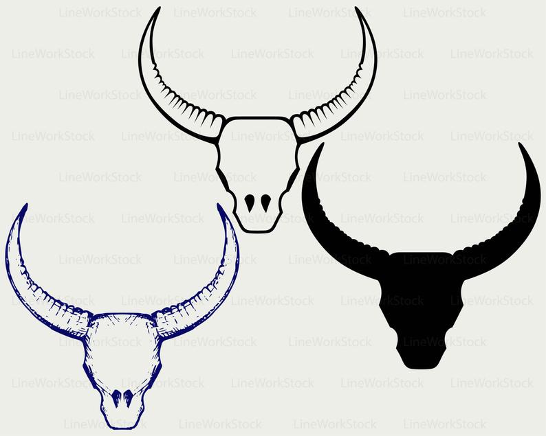 794x635 Skull Bull Svgull Horns Clipartskull Svghorns Etsy - Bull Horns Drawing