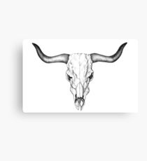 210x230 Animal Bull Horns Drawing Canvas Prints Redbubble - Bull Horns Drawing