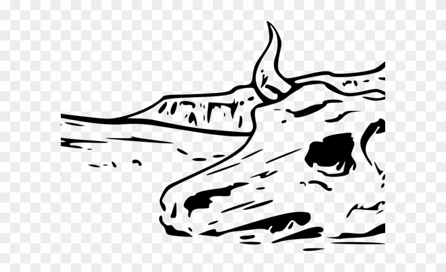880x537 Drawn Desert Skull - Bull Skull Drawing