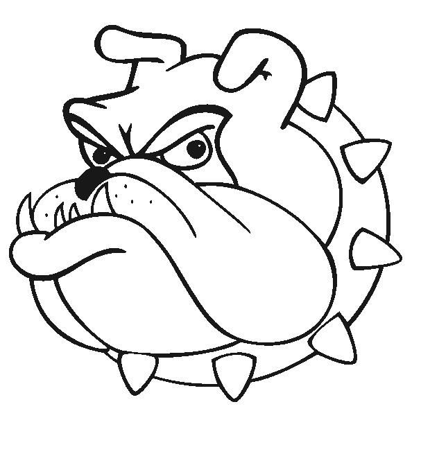 607x668 bulldog cartoon drawing georgia bulldog cartoon, bulldog - Bulldog Cartoon Drawing