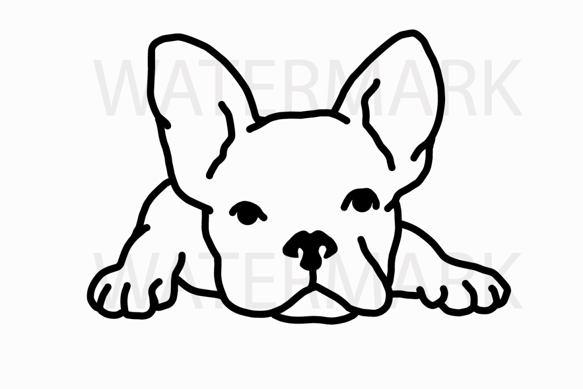 1200x800 french bulldog waiting - Bulldog Drawing