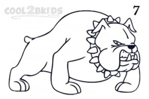 300x200 How To Draw Dogs - Bulldog Drawing Easy