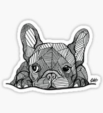 210x230 French Bulldog Drawing Stickers Redbubble - Bulldog Drawing Pictures