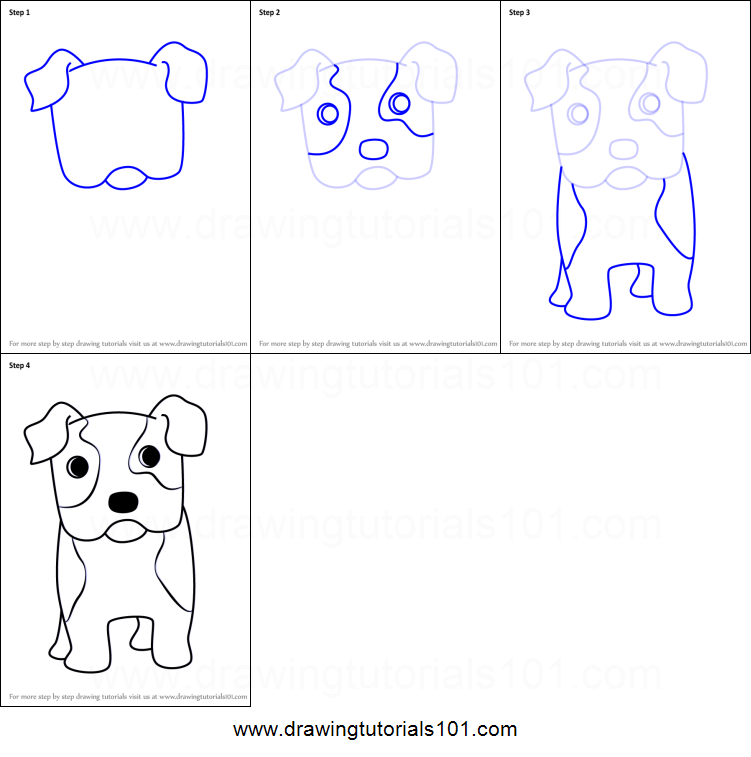 Bulldog Drawing Step By Step at PaintingValley.com | Explore collection ...