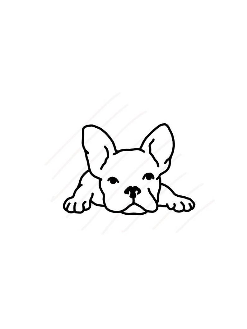 794x1059 cute french bulldog svgjpg real hand drawing vector instant etsy - Bulldog Drawings Images