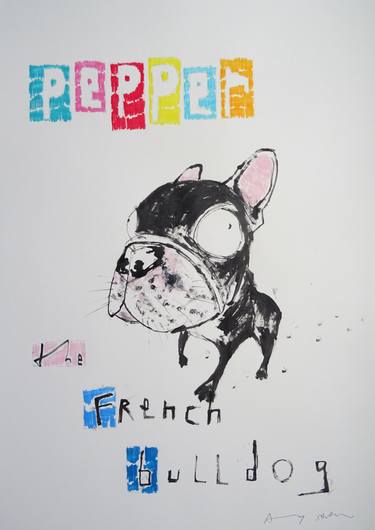 375x530 French Bulldog Drawings For Sale Saatchi Art - Bulldog Drawings Images