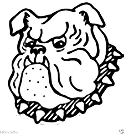417x450 bikerstuffus bulldog face sticker hard hat sticker - Bulldog Face Drawing