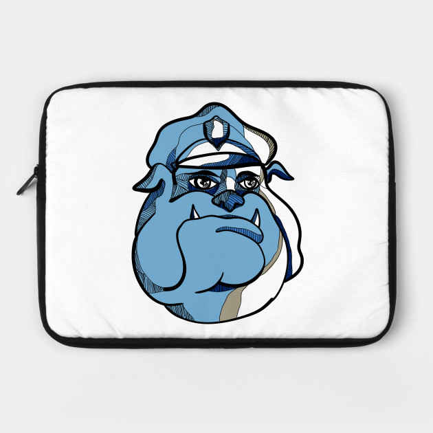 630x630 Bulldog Policeman Head Drawing - Bulldog Head Drawing