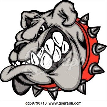 350x351 Drawing - Bulldog Head Drawing