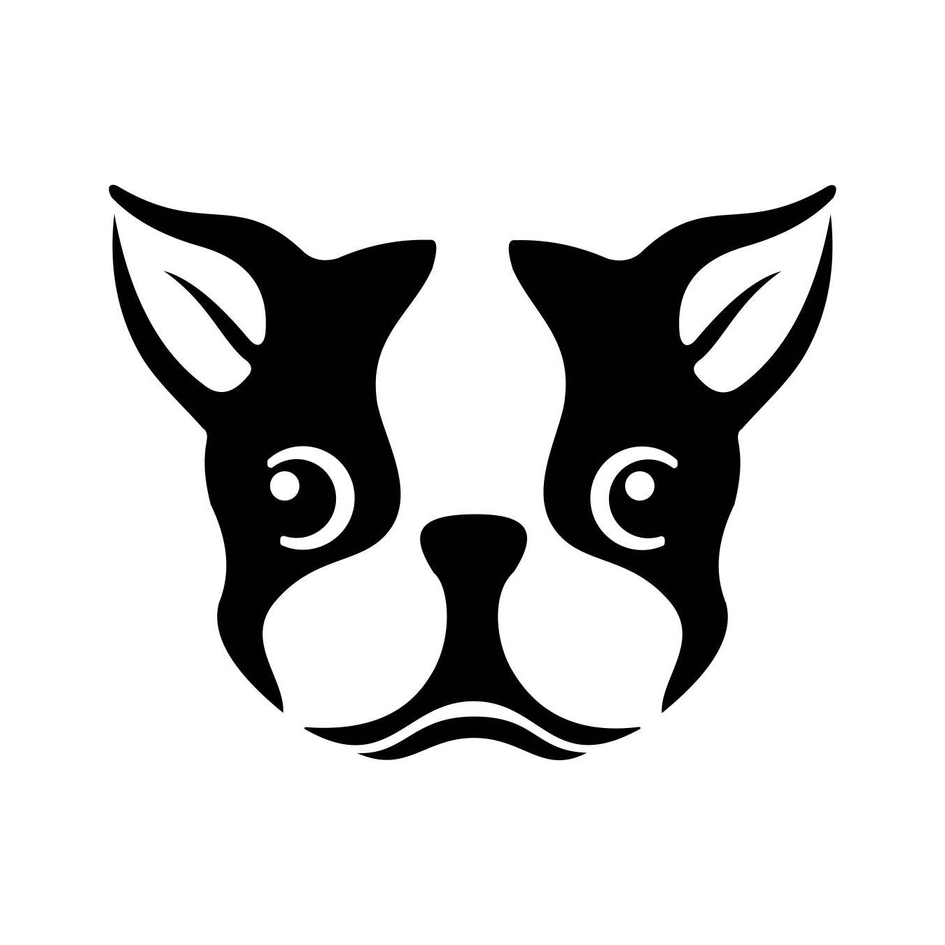 1350x1350 Best Bulldog Head Silhouette Library - Bulldog Head Drawing