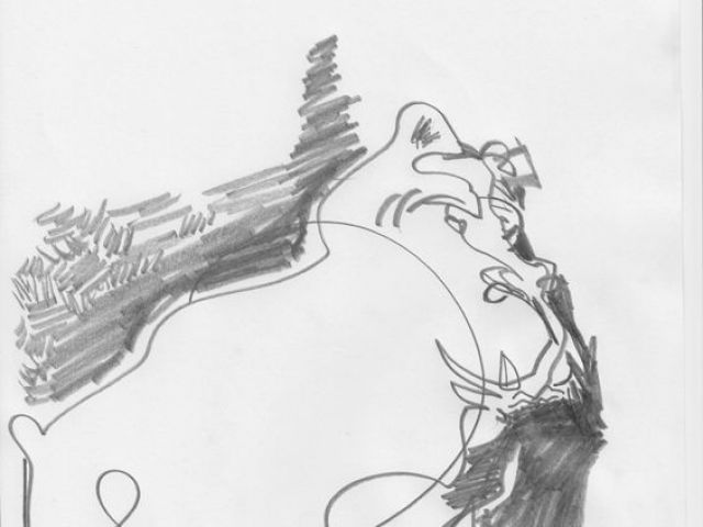 640x480 simple line drawing of a dog bulldog line drawing bulldog line - Bulldog Line Drawing