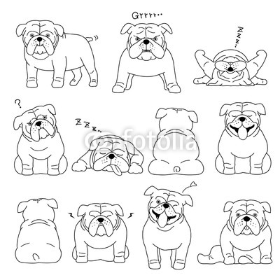 400x400 bulldog elements line drawing buy photos ap images detailview - Bulldog Line Drawing