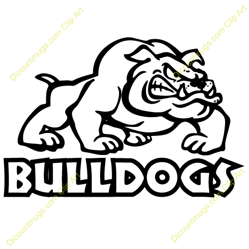 500x500 bulldog mascot clipart clip art - Bulldog Mascot Drawing