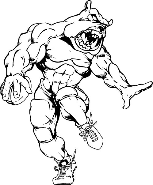 499x604 bulldog mascot drawing - Bulldog Mascot Drawing