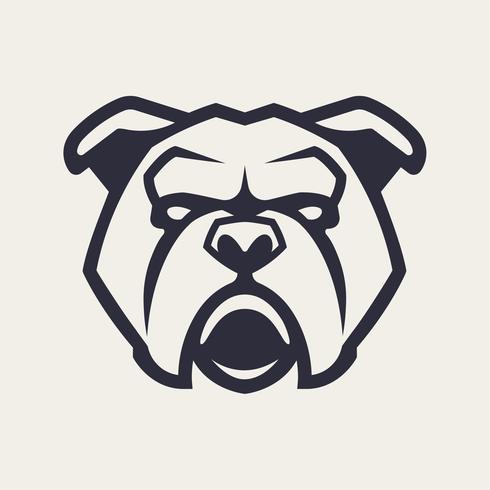 490x490 bulldog mascot vector icon - Bulldog Mascot Drawing