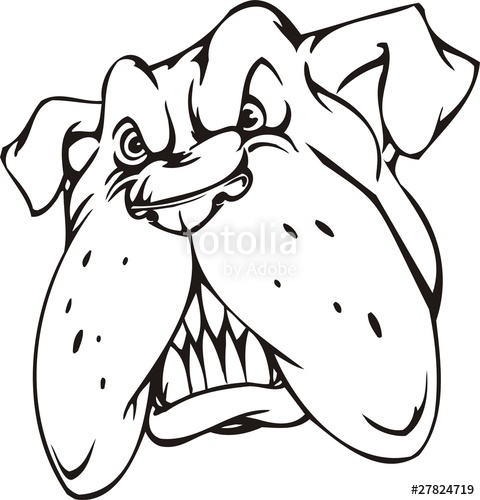 480x500 bulldog mascot templates stock image and royalty free vector - Bulldog Mascot Drawing