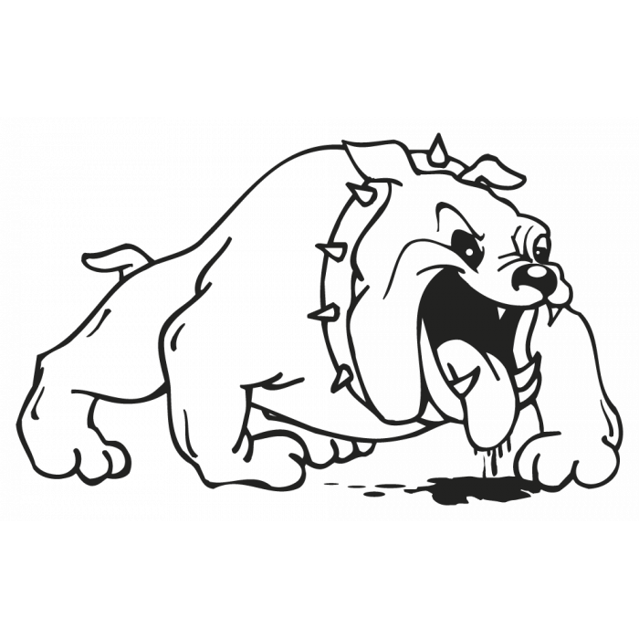 700x700 drawn bulldog bulldog mascot - Bulldog Mascot Drawing